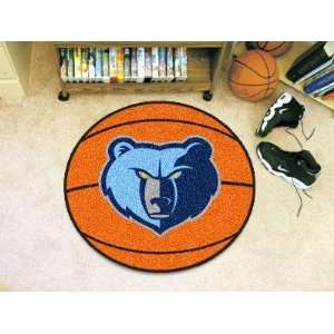  Memphis Grizzlies Basketball Shaped Area Rug Welcome/Door 