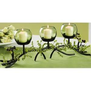 Glass Berry Candelabrum