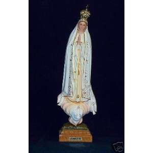  OUR LADY OF FATIMA 15.5 TALL RESIN STATUE WITH CROWN 