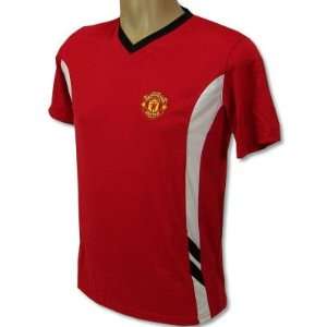 MANCHESTER UNITED SOCCER LOGO FIELD JERSEY YOUTH LARGE  