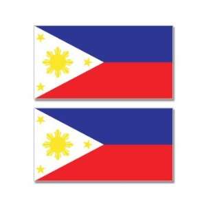  Philippines Country Flag   Sheet of 2   Window Bumper 