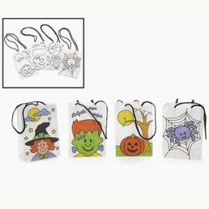  Color Your Own Mini Halloween Paper Treat Bags   Craft 