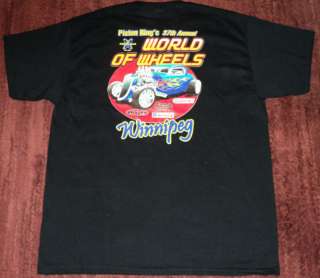 WILD NEW World Of Wheels Hot Rod Car Show T  Shirt XL  