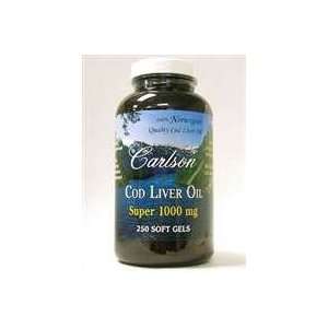  Carlson Labs   Super Cod Liver Oil 1000 mg 250 gels 