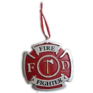 Personalized Fireman Badge Christmas Holiday Gift Expertly Handwritten 