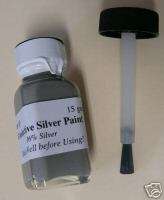 CONDUCTIVE SILVER PAINT, 36% silver, brush in cap, 15gr  
