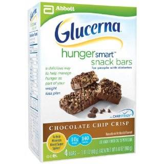 Glucerna Snack Bar for People with Diabetes, Chocolate Caramel, 4 1.41 