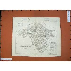  1846 Dugdales Maps Radnorshire England Shropshire