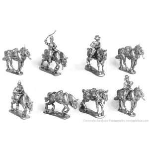   American Civil War Extra Limber Horses with Riders (8) Toys & Games