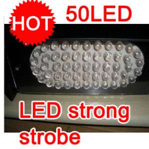 50 beads LED strong strobe light W sound control White  