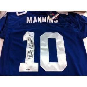  Peyton Manning & Eli Manning Autographed Elis New York 