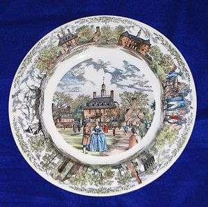 Wedgwood Williamsburg Virginia Governors Palace Souvenir Plate  