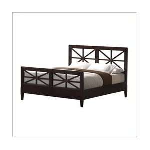   Solutions New Hampshire Panel Bed in Wenge Finish Furniture & Decor