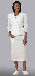   Sleeve White Double Collar Church Suit Dress Usher Suit NWT  