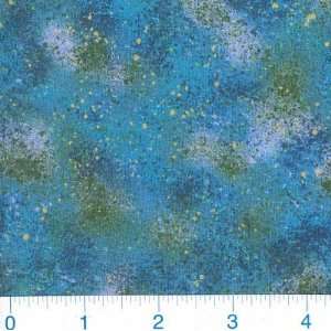  45 Wide Color Splash Turquoise/Green Fabric By The Yard 