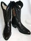   LAREDO Black Leather Cowboy Boot 13 D Made In USA J Toe Leather Soles