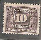 Stamps Canada #J5 Ten Cent Postage Due   MH