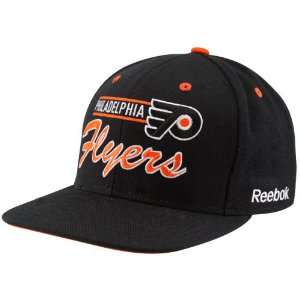  Reebok Philadelphia Flyers Black Grind Snapback Adjustable Hat 