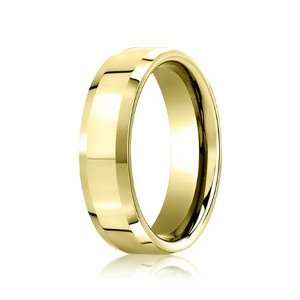  5.0 Millimeters High Polished Yellow Gold Wedding Band Ring 