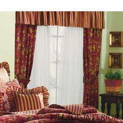 SALE FRENCH COUNTRY RED, GOLD, SAGE KING COTTON QUILT + SHAMS SET 