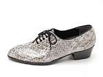 Mens snake synthetic Leather Lace Up Dress Shoes Loafers