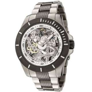   skeleton gun metal stainless steel watch shop all invicta be the first