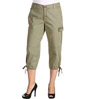 DKNY Jeans Plus Size   Plus Size Cropped Cargo Pant in Light Military