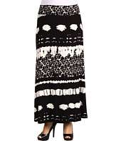 Karen Kane Plus   Plus Size Coral Casino Tribal Print Maxi Skirt