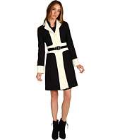 LOVE Moschino   Contrast Edged Belted Wool Coat