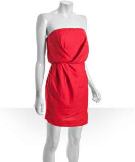 BCBGeneration passion pleated strapless blouson dress   up to 