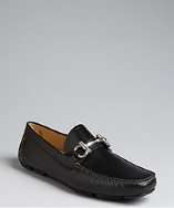 style #319574901 black leather Parigi buckle loafers