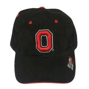 NCAA OHIO STATE BUCKEYES BLACK CAP HAT ADJ NEW Sports 