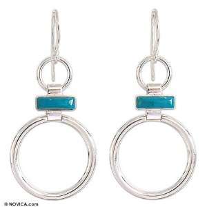  Chrysocolla earrings, Join Me 0.8 W 1.8 L Jewelry