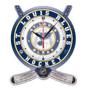  NHL St. Louis Blues High Definition Clock   Hockey Stick 