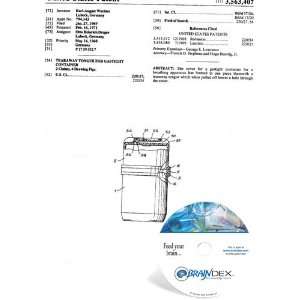  NEW Patent CD for TEARAWAY TONGUE FOR GASTIGHT CONTAINER 