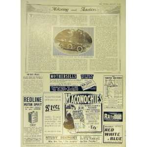  Napier Motor Car Brighton Advert Old Print 1916
