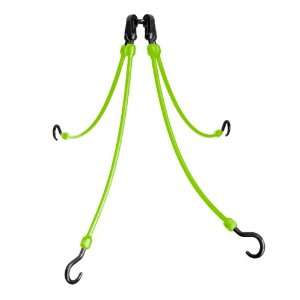  The Perfect Bungee 4 Arm 18 Inch Flex Web, Safety Green 