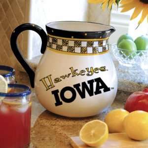 NCAA University of Iowa Hawkeyes Ceramic Drink Pitcher  