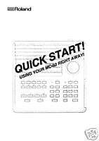 ROLAND MC 50 MIDI Sequencer Quick Start Guide Manual  