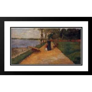 Chase, William Merritt 40x24 Framed and Double Matted Bath Beach   a 