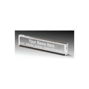  CSI Desk Nameplate Laser Engraved   Personalized Office 