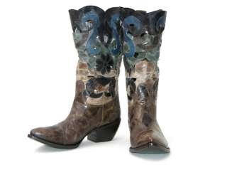 2580 GIANNI BARBATO WESTERN LEATHER BOOTS HAND MADE 41 11  