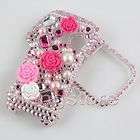   Bling pink crystal 3D flowers cover case for LG Rumor 2 LX265 Cosmos