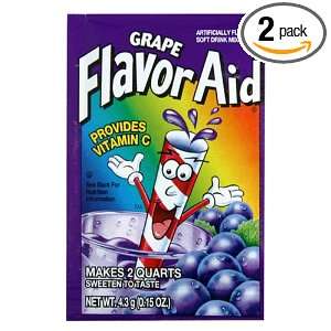 Flavor Aid Drink Mix, Grape, 72 Count Grocery & Gourmet Food