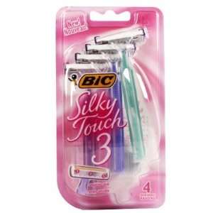  Bic  Silky Touch 3, Advanced Disposable Razor for Women (4 