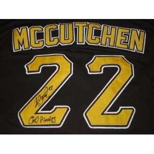  Andrew Mccutchen Signed Autographed Inscribed Go Pirates Jersey 