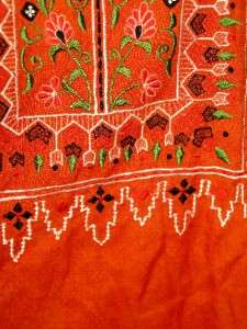 vtg hippie festival maxi Ethnic Indian SALWAR Embroidered long Dress 