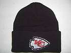 Kansas City Chiefs Black Knit Winter Hat Fold Up Style