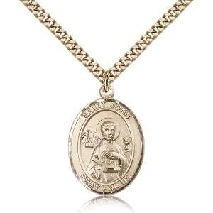  Gold Filled St. Saint John the Apostle Medal Pendant 1 x 3 
