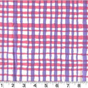  45 Wide Hoppy Spring Plaid Pink Fabric By The Yard Arts 